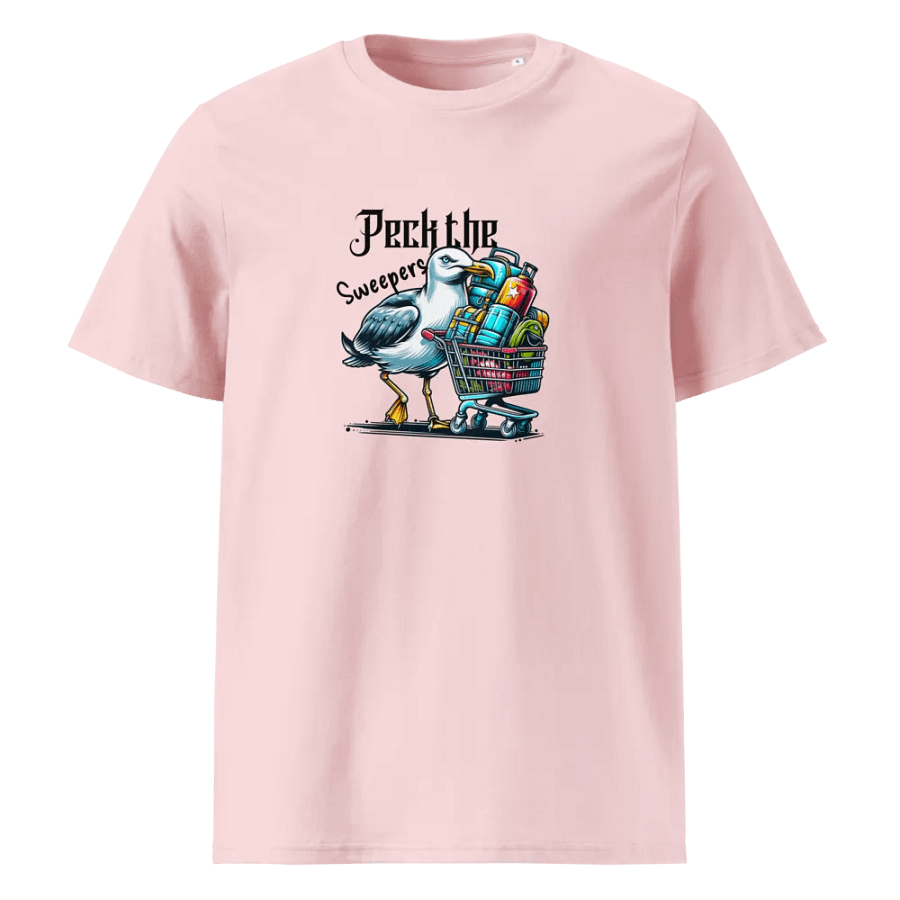 Peck the sweepers! organic cotton tee shirt. product image (8)