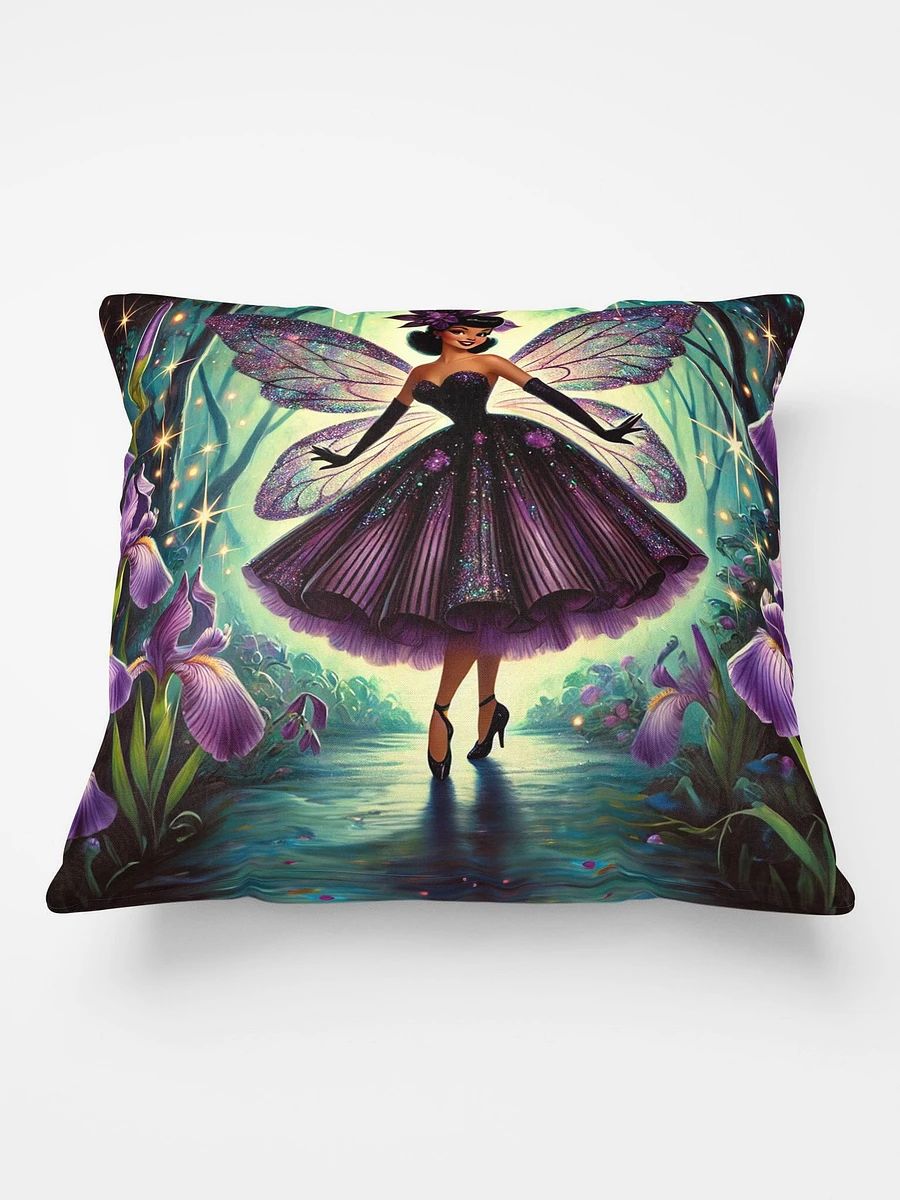 Purple Iris Fairy Enchanted Forest Pillow product image (2)