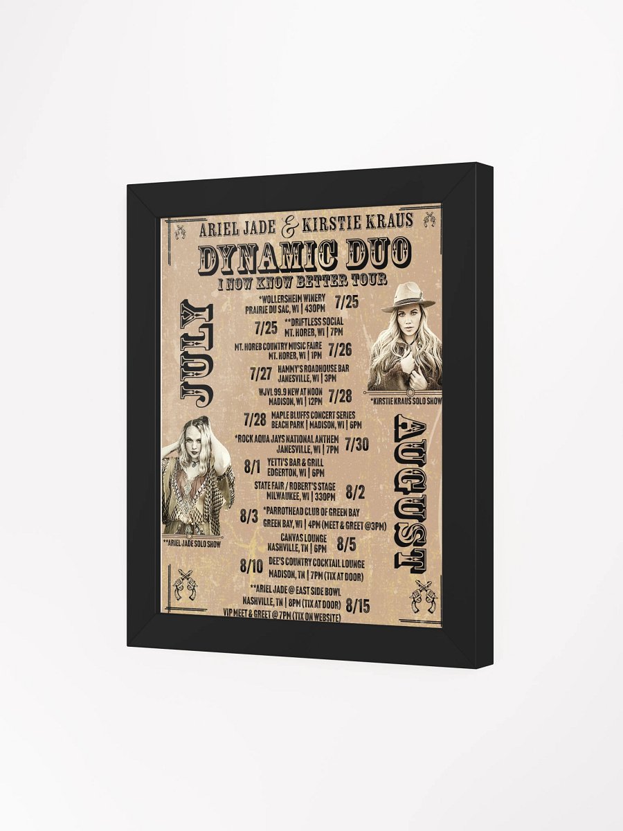Dynamic Duo Tour Poster (Framed) product image (3)