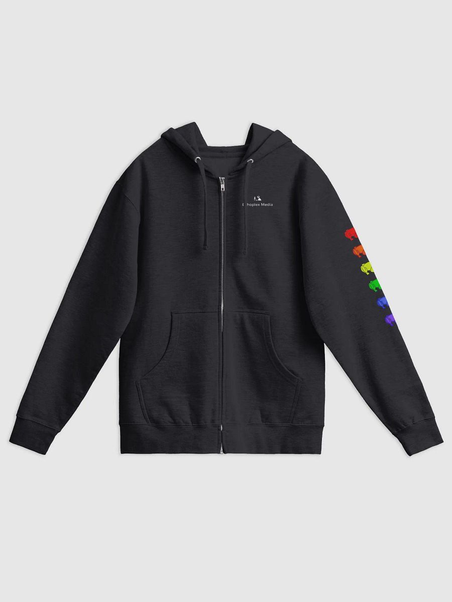Rainbow Frogs Fleece Zipper Hoodie product image (2)