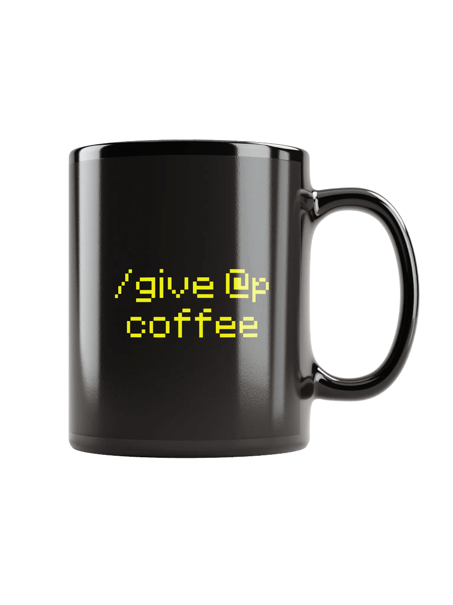 Black Mug - Give Player Coffee product image (1)