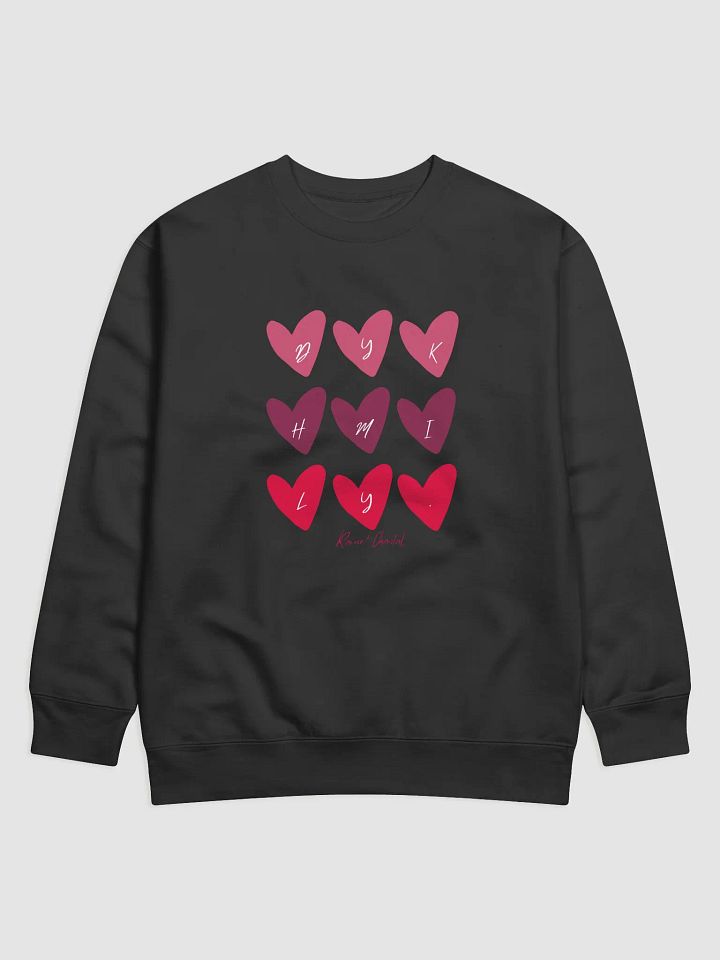 VDAY DYKHMILY HEARTS SWEATSHIRT product image (1)