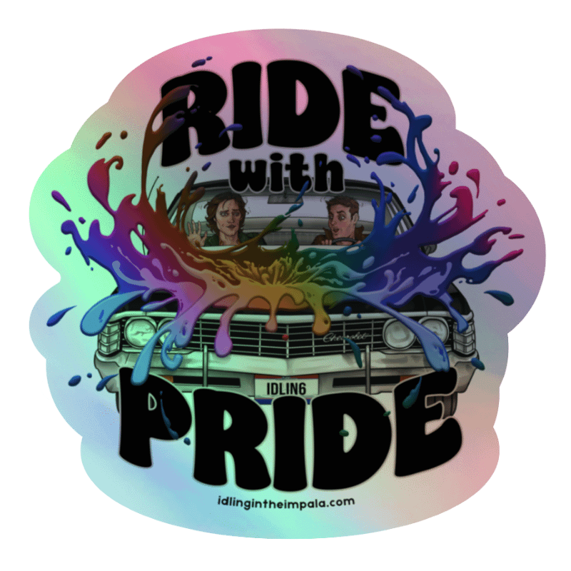 Ride with Pride Holo Sticker - Freeform product image (3)