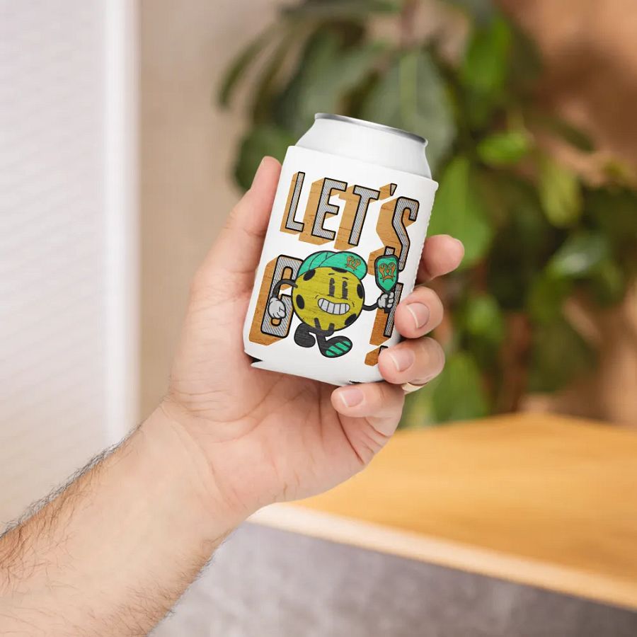 Lets Go Pickleball Mascot Can Cooler product image (5)