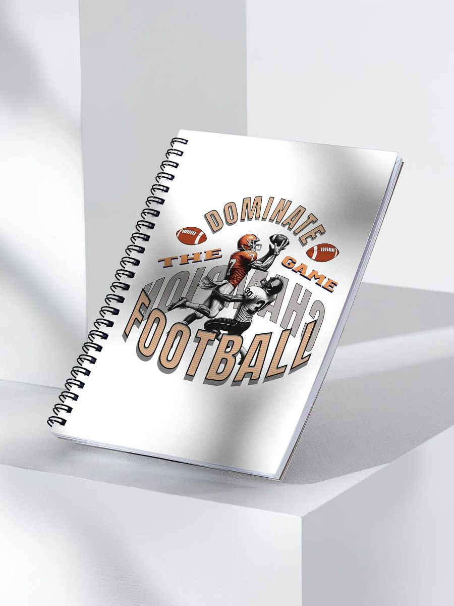Dominate The Game Football Champion Spiral Notebook product image (2)