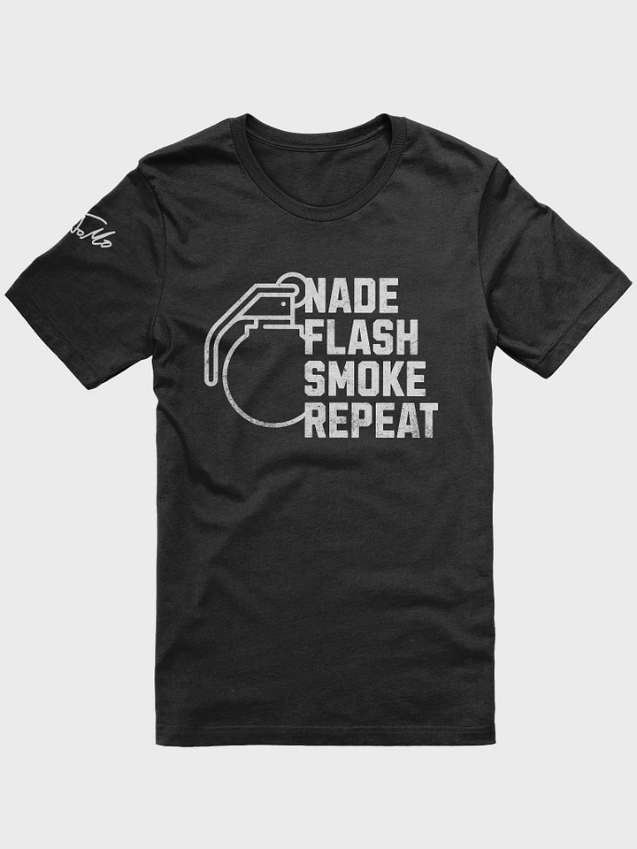 Nade Flash Smoke Repeat Grenade Utility Meme T-Shirt product image (2)