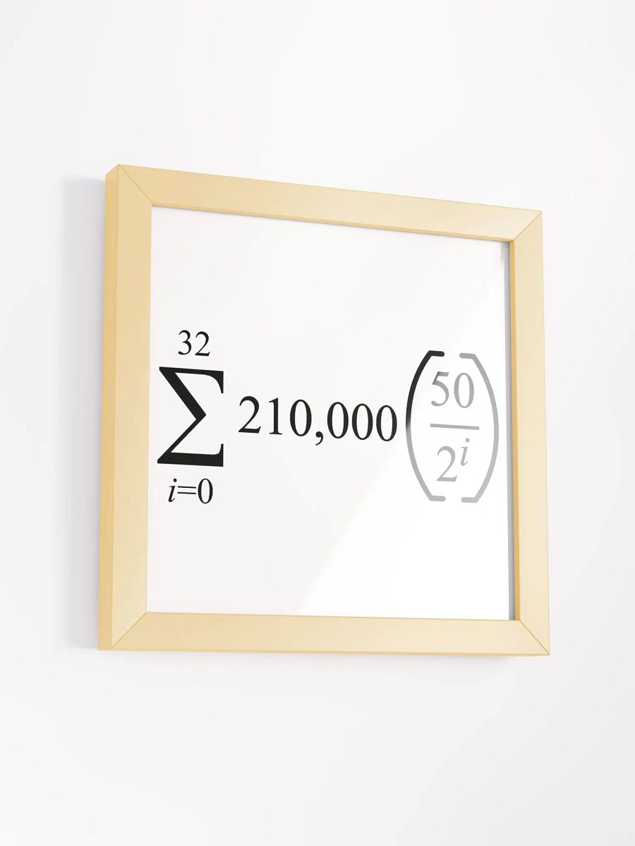 BITCOIN Supply Issuance Math product image (3)