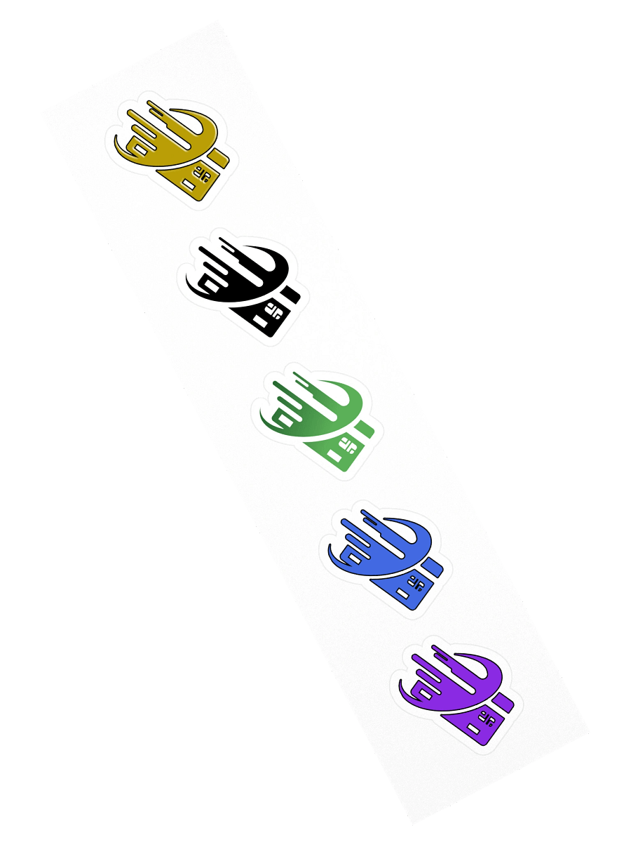 SunnyMoney Logo Sticker Pack (5-Color Set) product image (2)