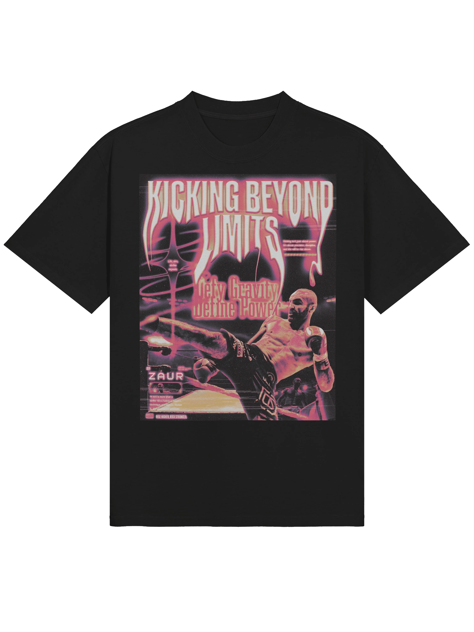 Oversized Tee - Kicking Beyond Limit by Zaur Dzhavadov product image (8)