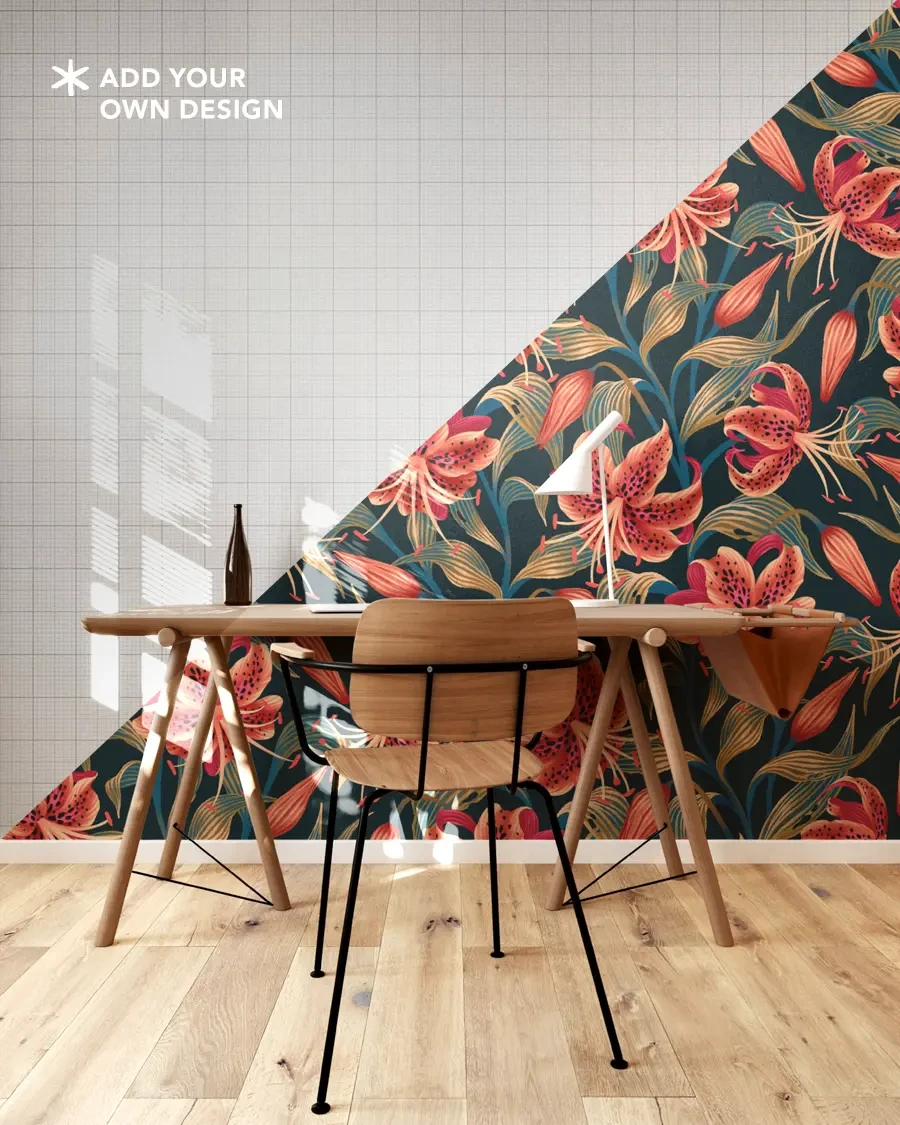 Wallpaper Mockup with Wooden Desk product image (2)