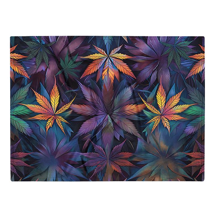 Cannabis - Lunar Leaf - Design | Silky Soft Throw Blanket product image (1)