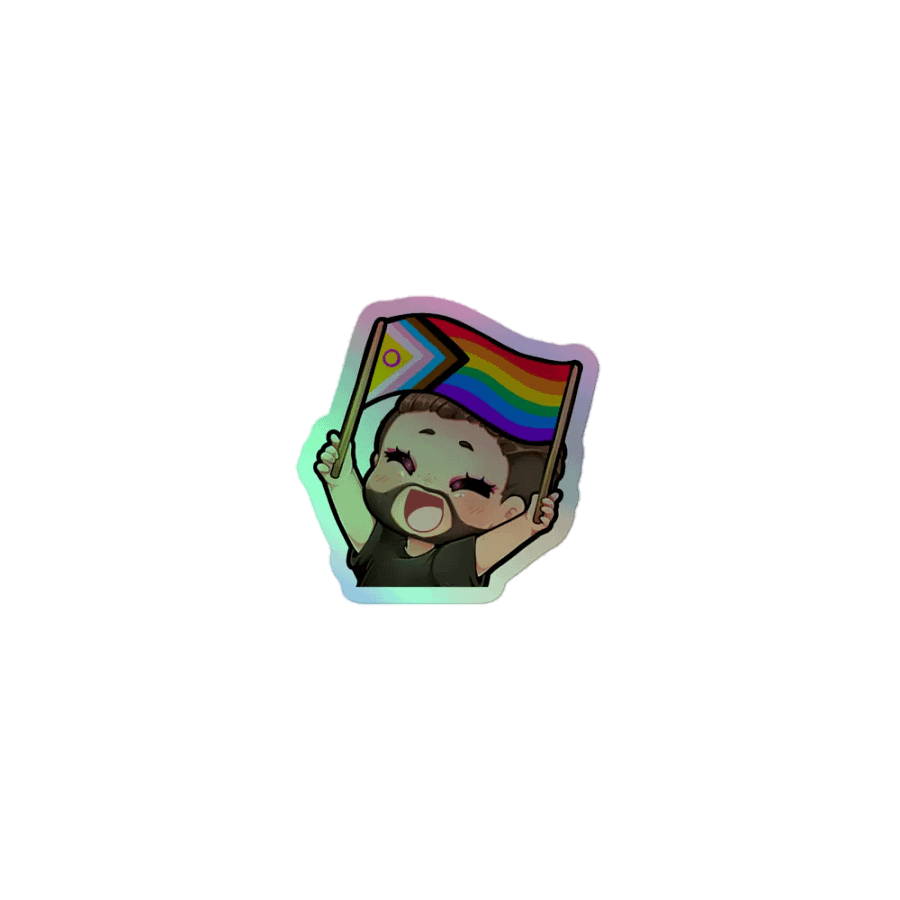 Holographic Pride Sticker product image (1)
