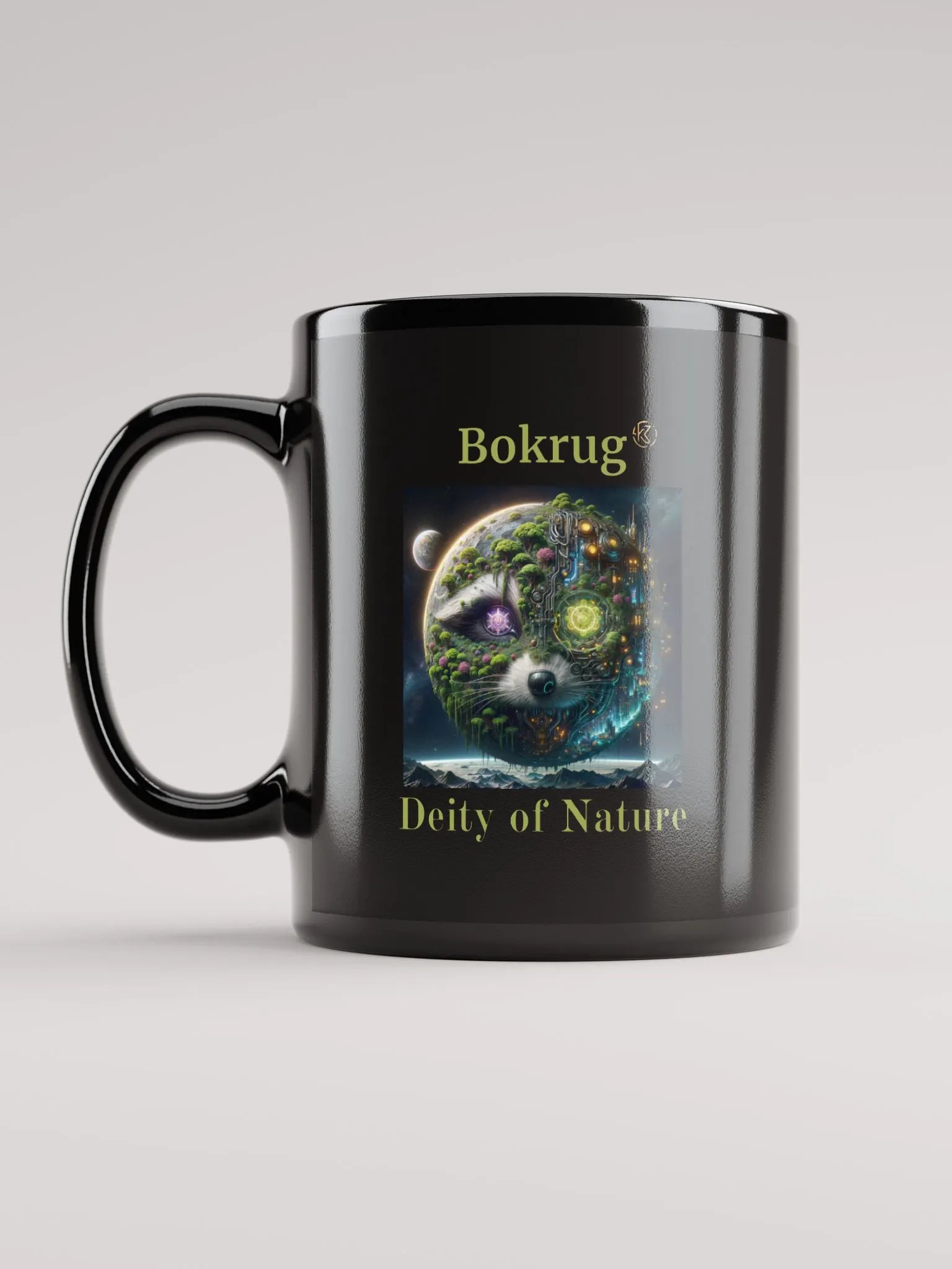 Supernal Bokrug | Black Glossy Mug product image (6)