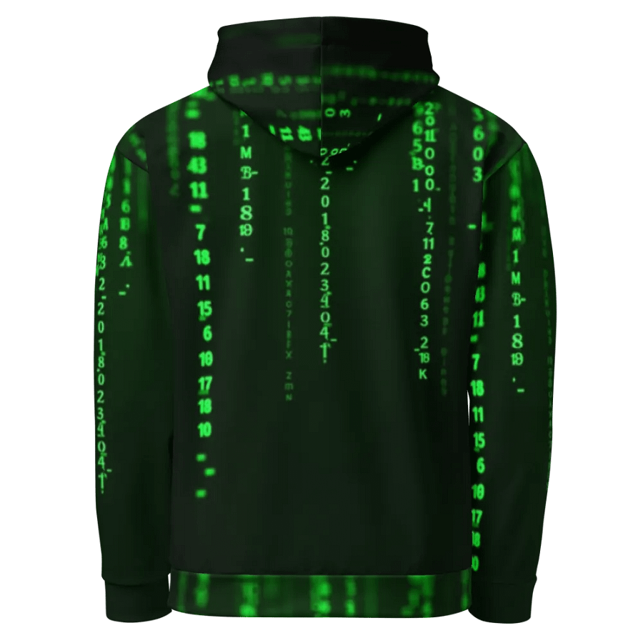 Digital Code Matrix Unisex Hoodie product image (3)