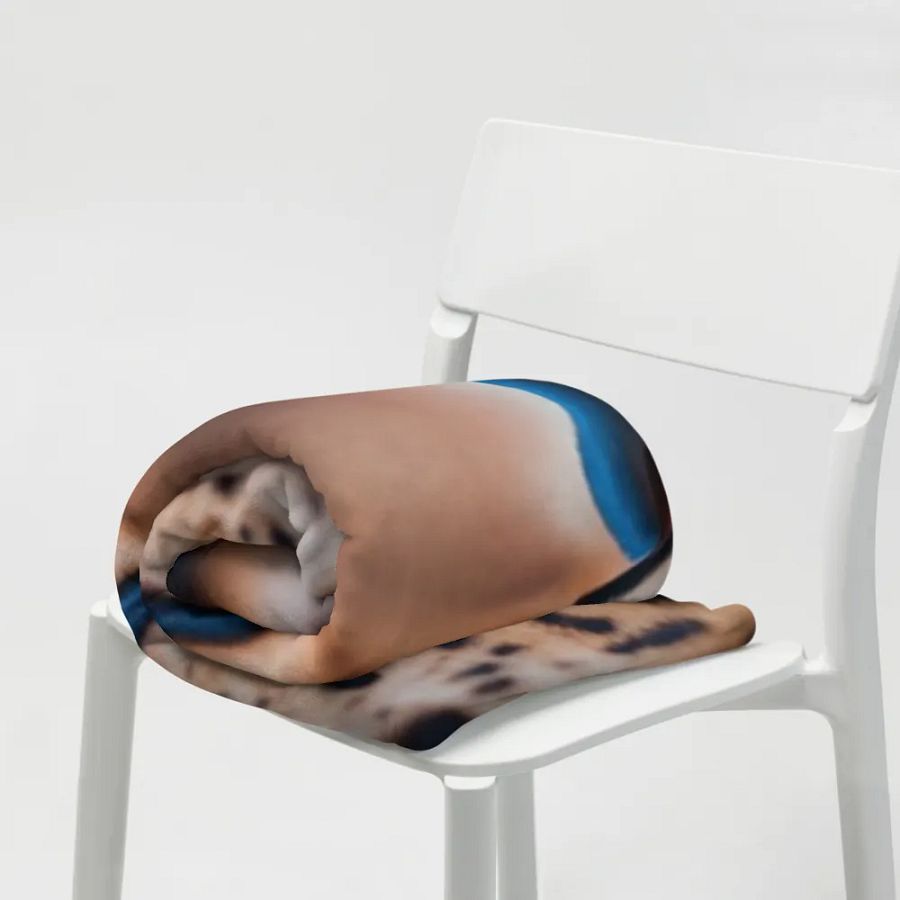 Big Cat Cheetah Face Throw Blanket product image (9)