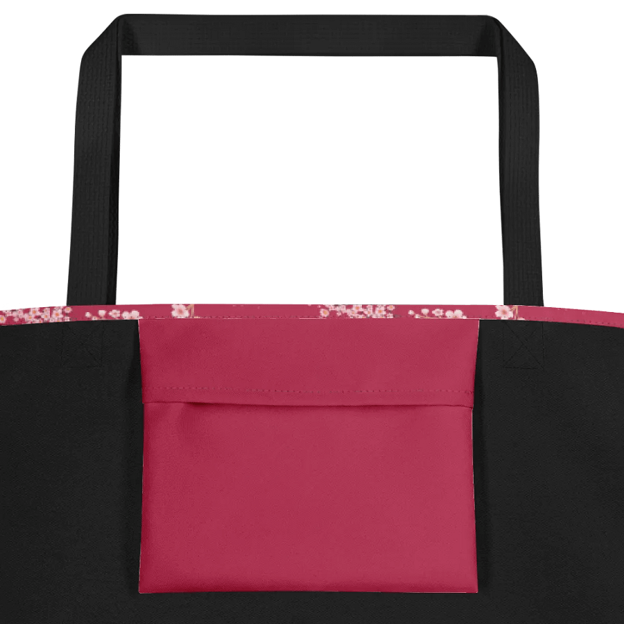 Cherry Blossoms on Magenta Floral Tote Bag product image (3)