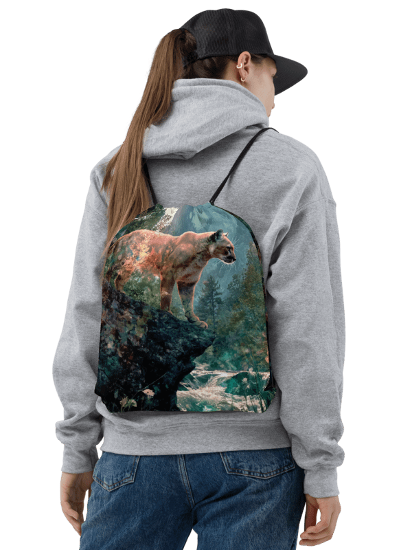 Mountain Lion, Drawstring Bag product image (1)