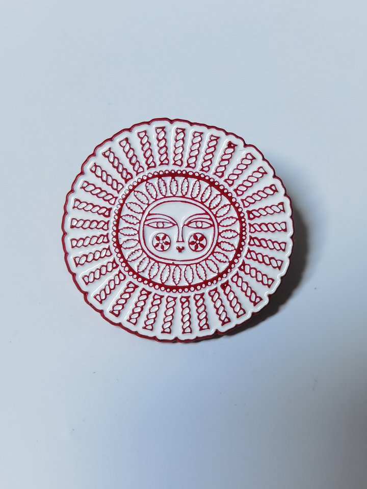 Pasta Grannies Sun Enamel Pin - Pre-Order product image (1)