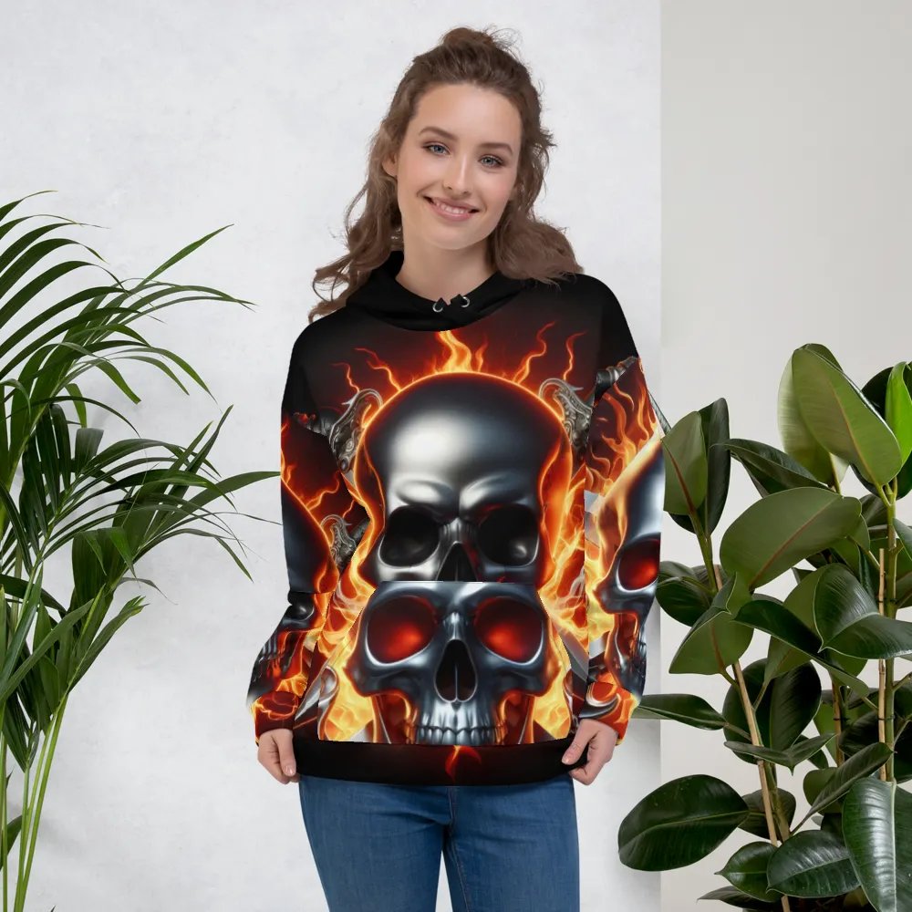 Reclaimed Fury - Unisex Skull Hoodie #26 product image (5)