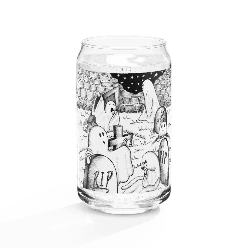 Graveyard Wake Up can-shaped glass product image (10)