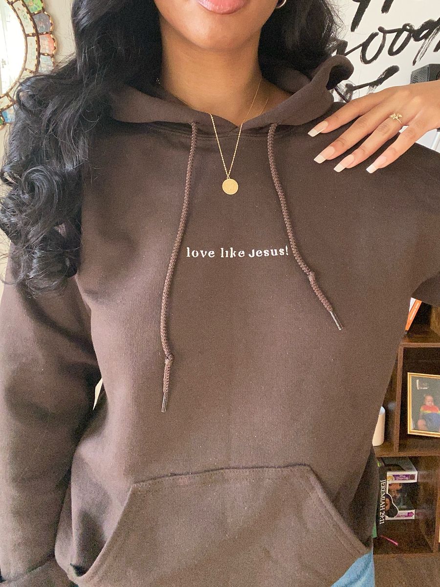 Love Like Jesus Embroidered Unisex Hoodie product image (3)