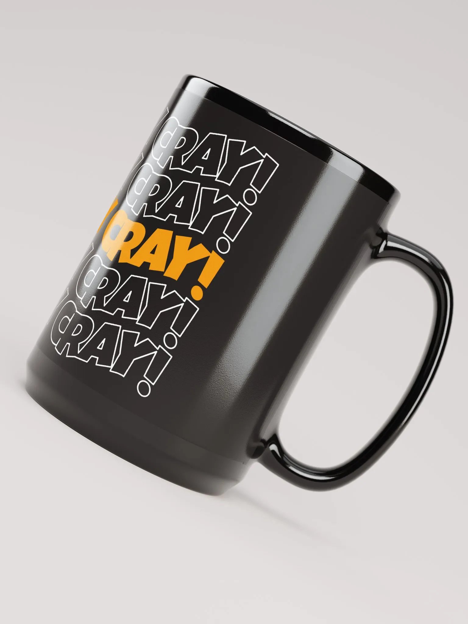 He's cray cray! Mug (orange/white) product image (2)