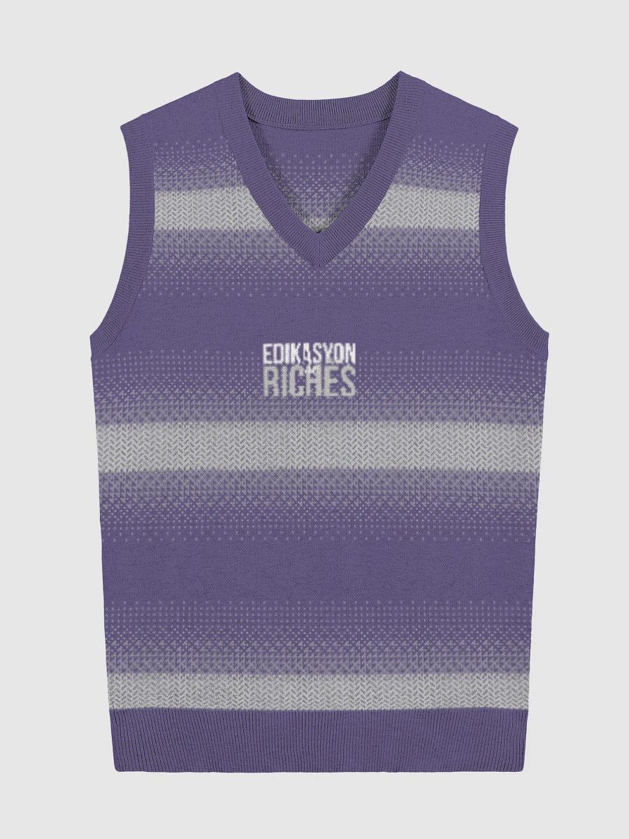 Edikasyon se Richès Knitted V-Neck Vest – Classic Style, Powerful Message product image (1)