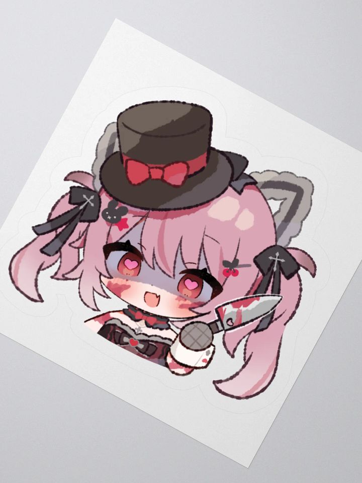 Yandere Chibi Miyu Vinyl Sticker product image (2)