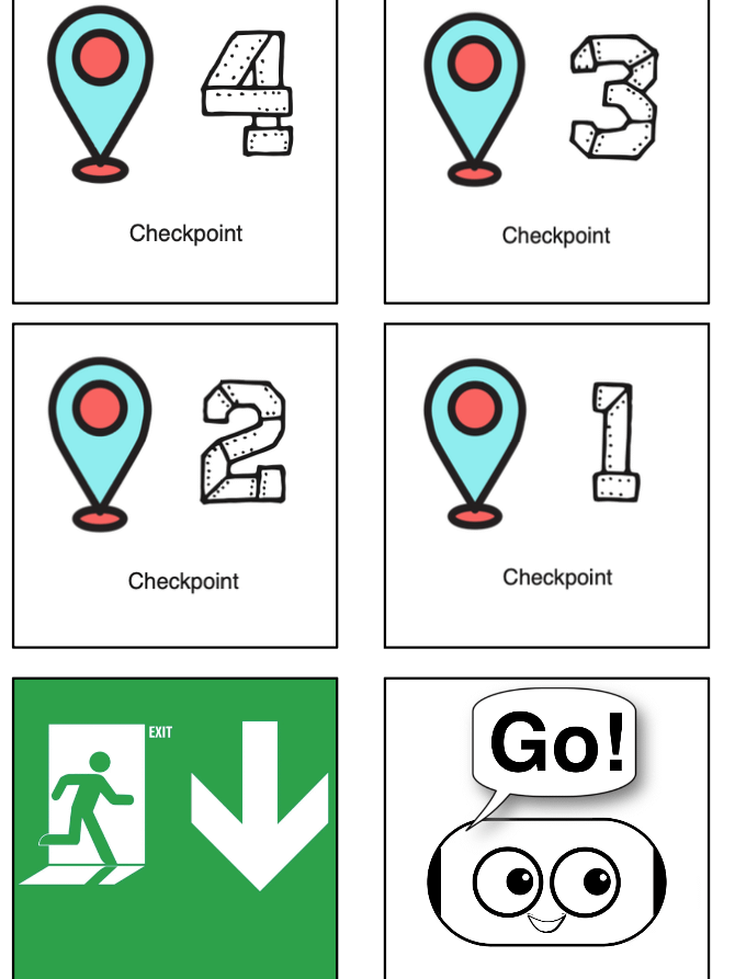 Printable checkpoints and maze templates. product image (2)