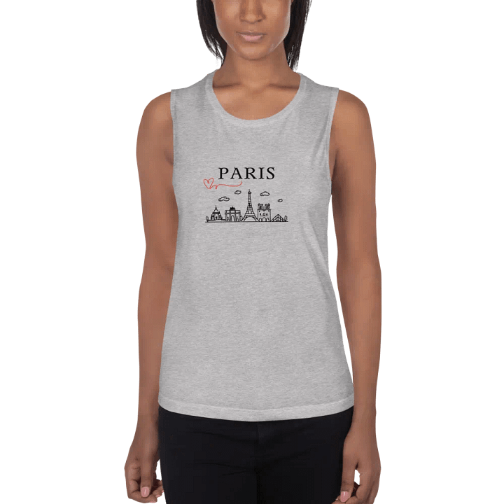 Love Paris with Monuments Women's Flowy Muscle Tank product image (1)