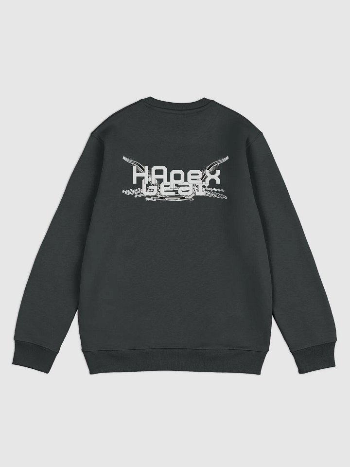 Unisex Eco Sweatshirt - White HApex Gear Black Logo product image (2)