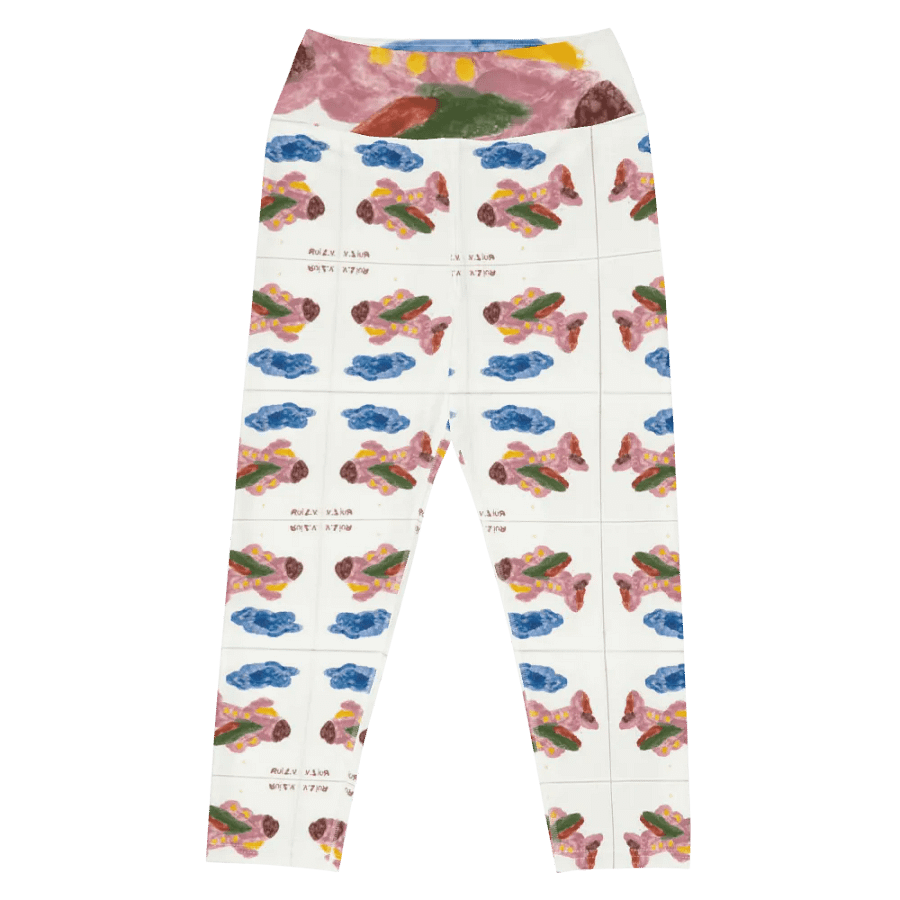Kid Airplane (All-Over Print Yoga Capri Leggings) product image (3)