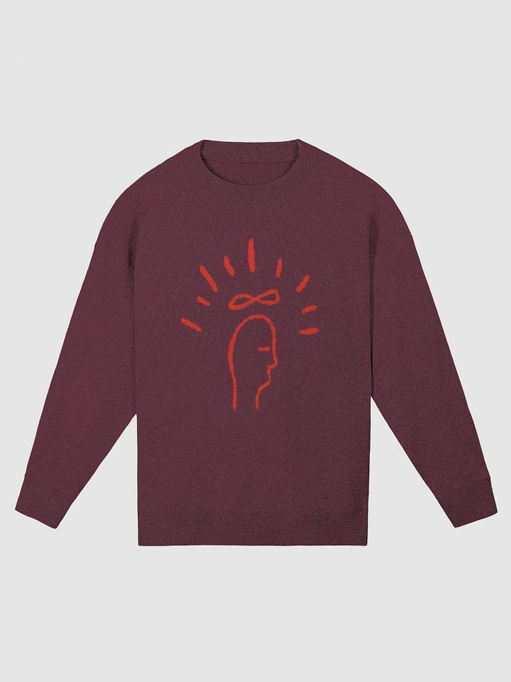 magic mind (lg. design, maroon and red) knitwear relaxed crewneck product image (5)