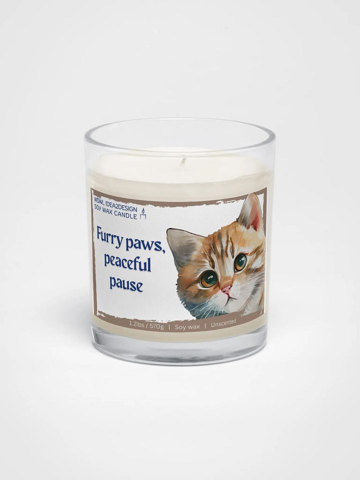 Tabby Cat Lover Best Gift, Large Capacity, Great Value & Eco-Friendly Candle – 1.2 lbs of Pure Serenity product image (1)