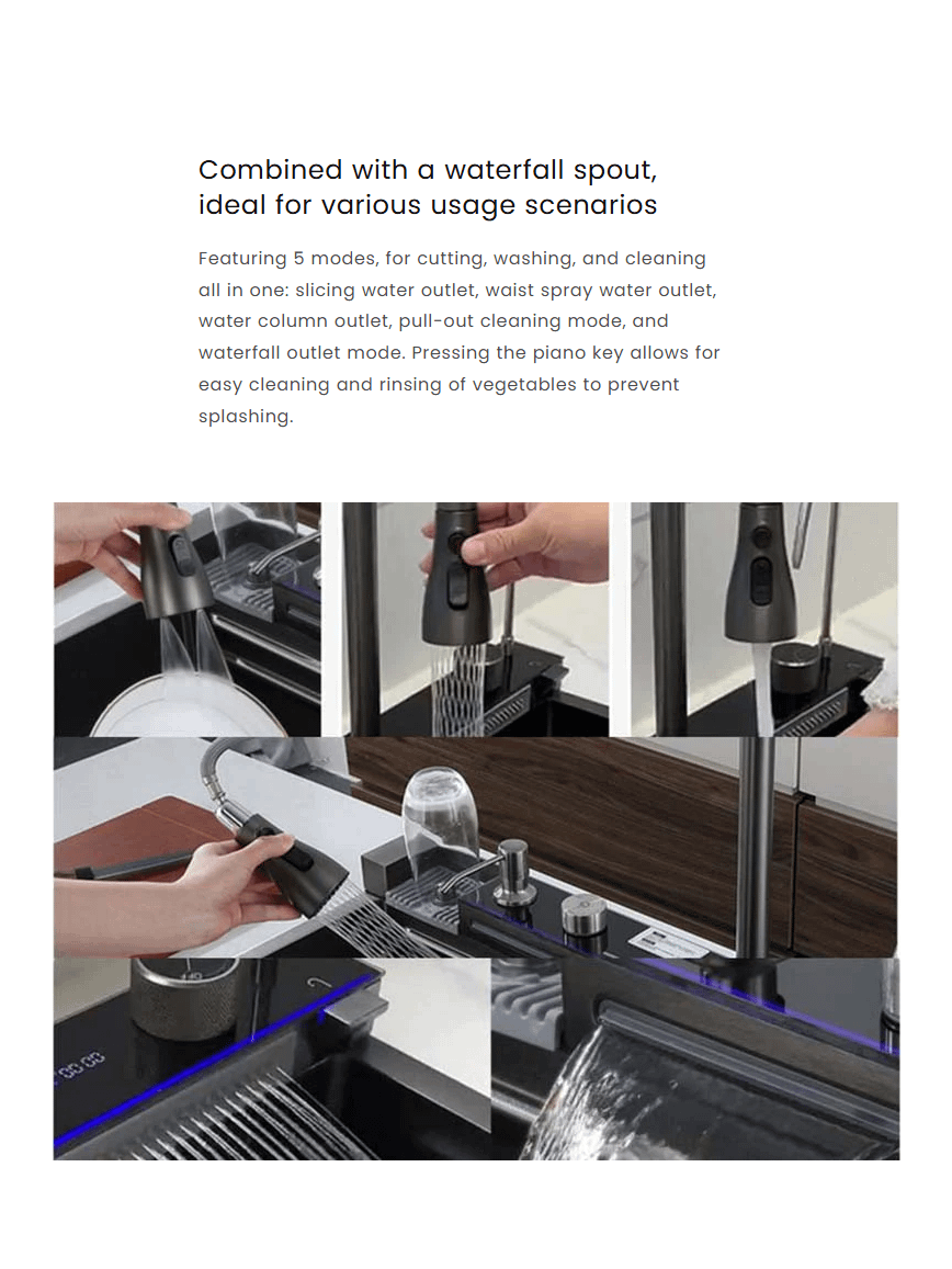 Kitchen smart sink Doj500 product image (12)