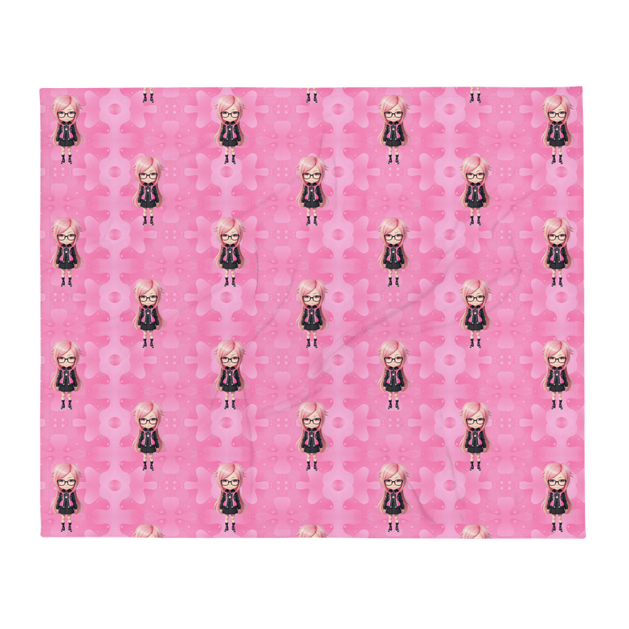 (PINK CHIBI) K Throw Blanket product image (1)