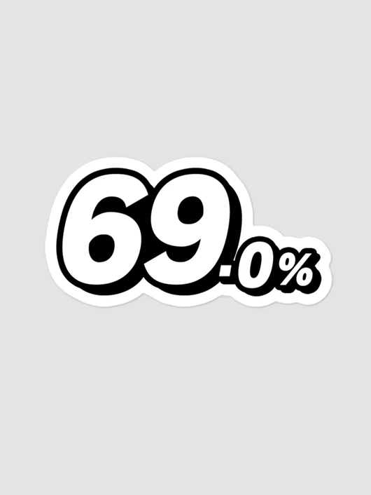 69% Sticker product image (1)