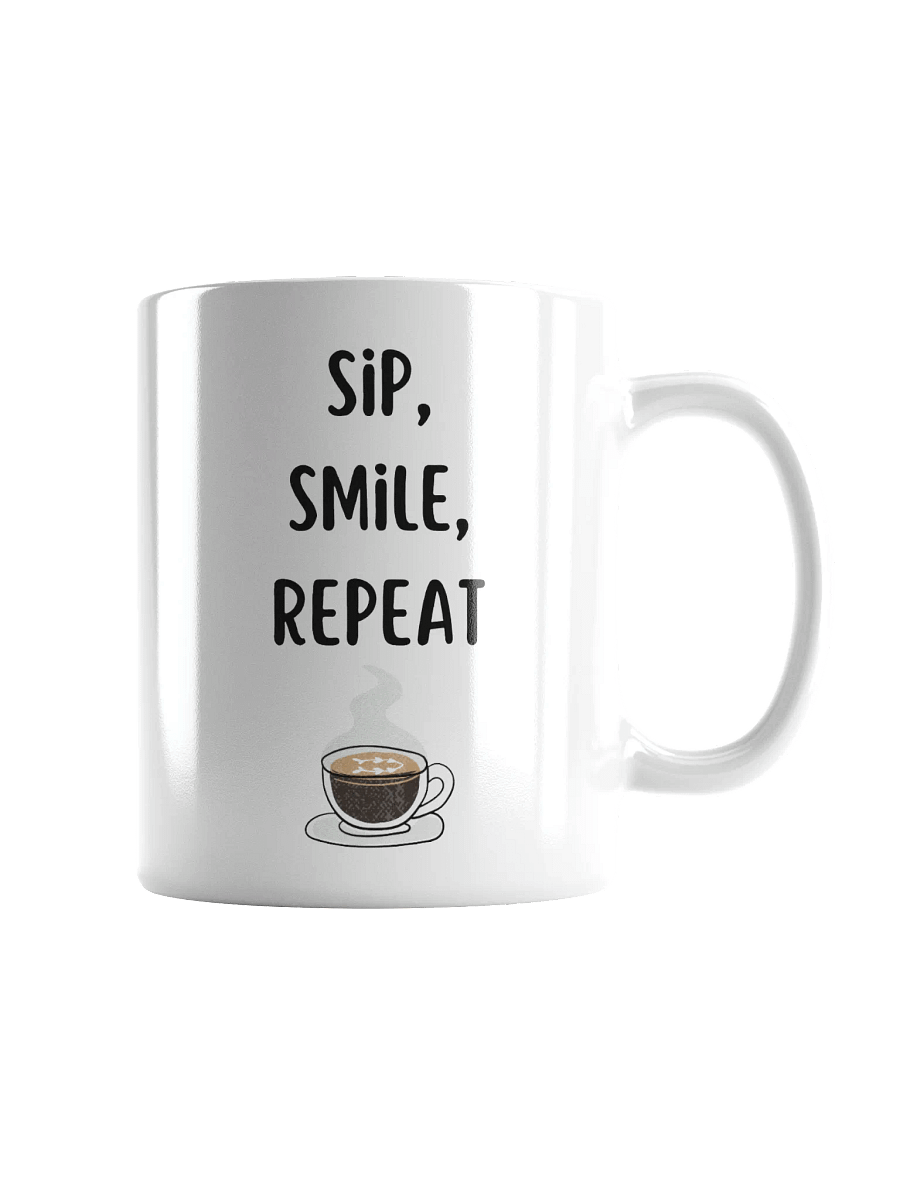 SIP, SMILE, REPEAT - Inspirational Ceramic Coffee Mug | 11 oz, 15 oz, 20 oz Sizes product image (1)