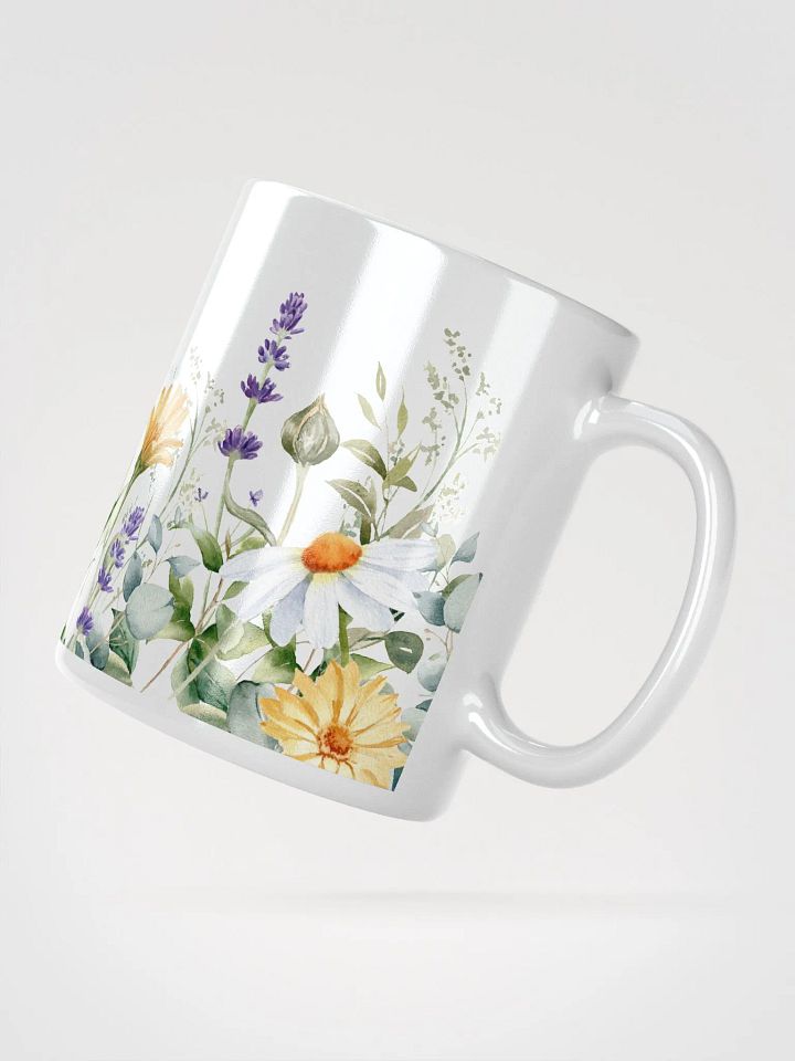 Wild Flowers White Ceramic Mug product image (3)