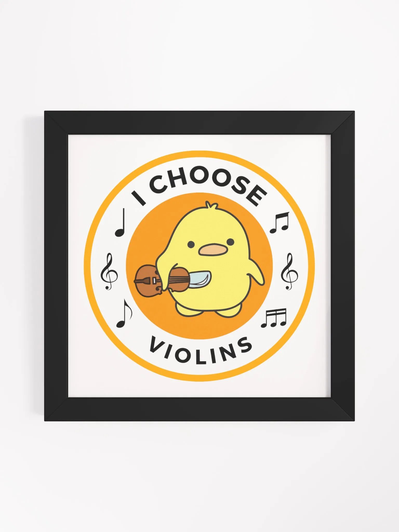I choose violins Framed High-Quality Matte Poster product image (1)