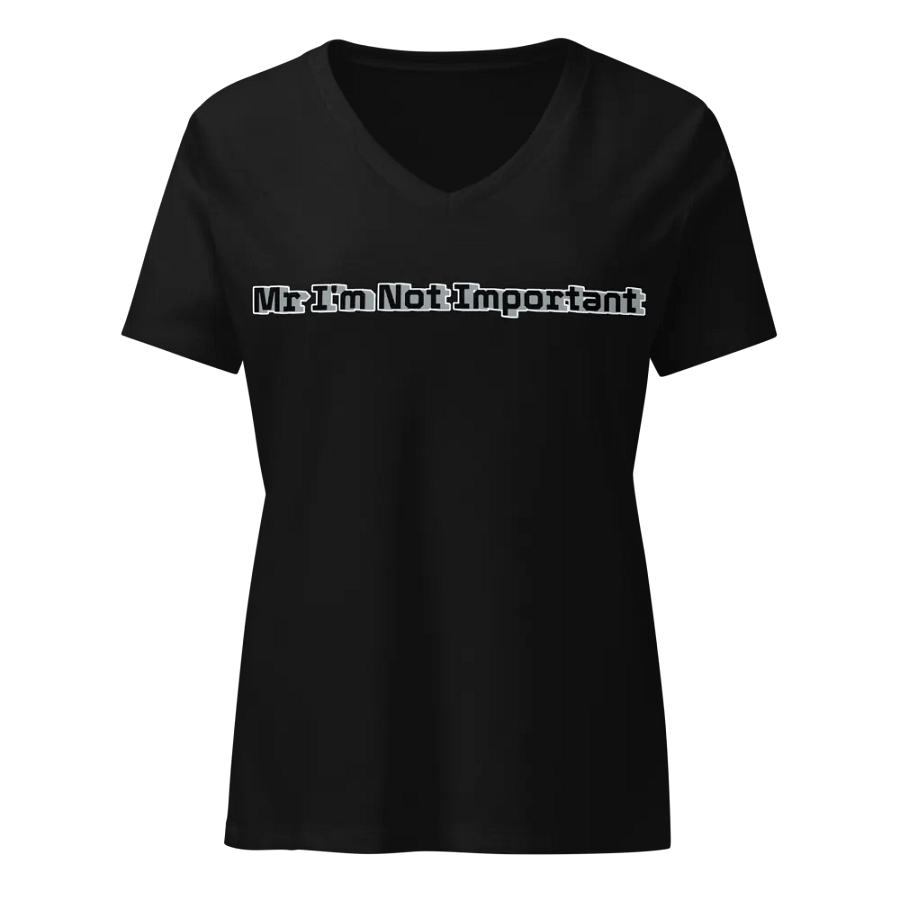Women's Relaxed V-Neck T-Shirt - Mr I'm Not Important product image (4)
