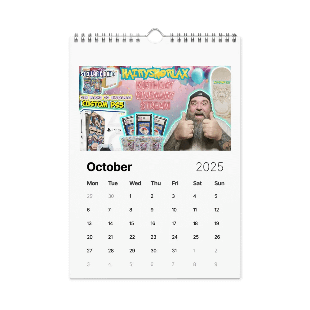 Hairy Snorlax Wall Calendar (2025) product image (12)