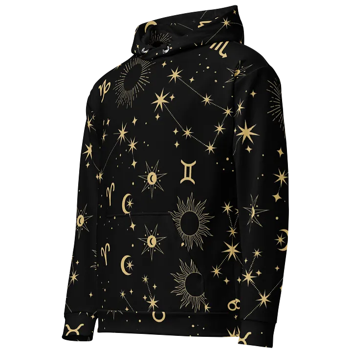 Celestial Zodiac Unisex Hoodie Astrology-Inspired All-Over Print Hoodie for Star Sign & Cosmic Style Lovers product image (2)