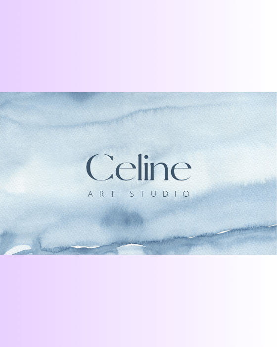 Pastel Elegant Art Studio Business Card product image (2)
