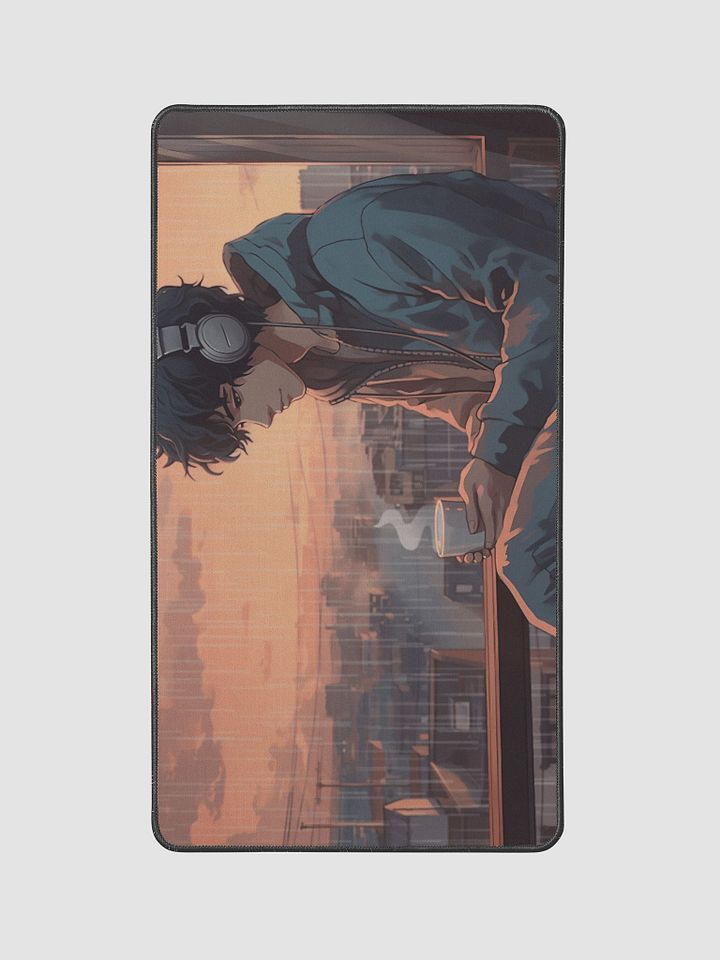 Anime Serenity Desk Mat - Rainy Morning Bliss 12