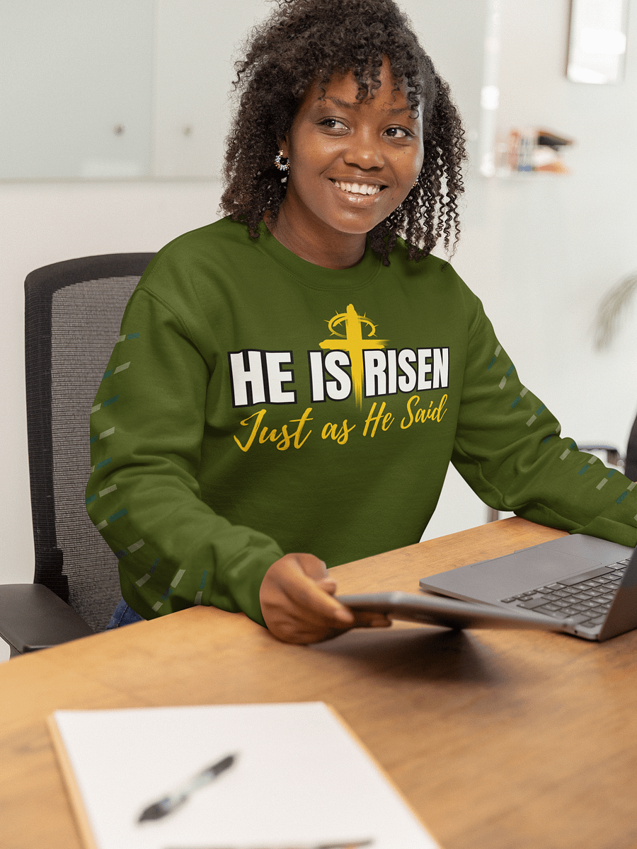 He is Risen, Just as He Said, Easter Gildan Sweater product image (1)