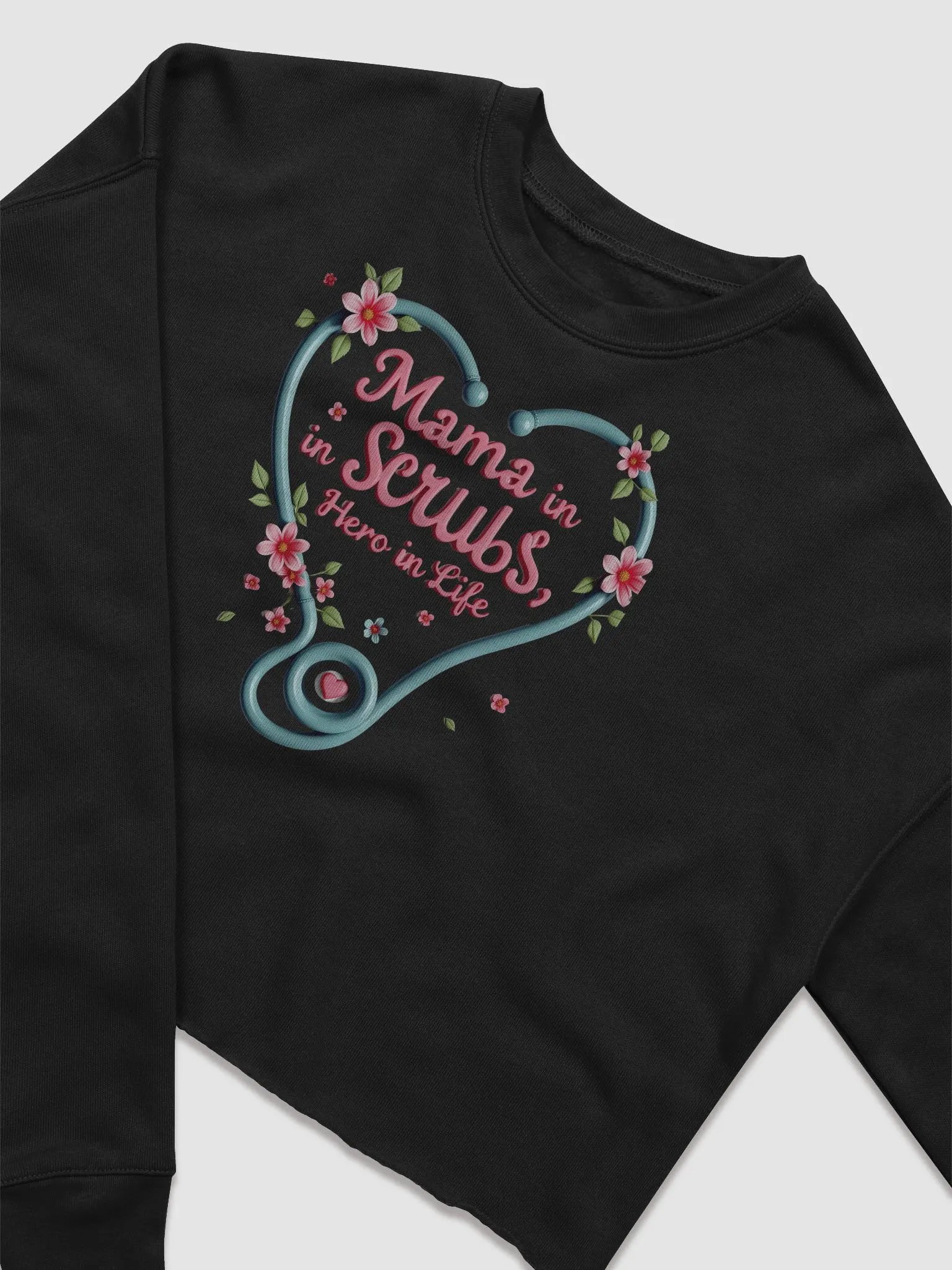 Heartfelt Hero Mama, stethoscope heart Sweatshirt product image (8)