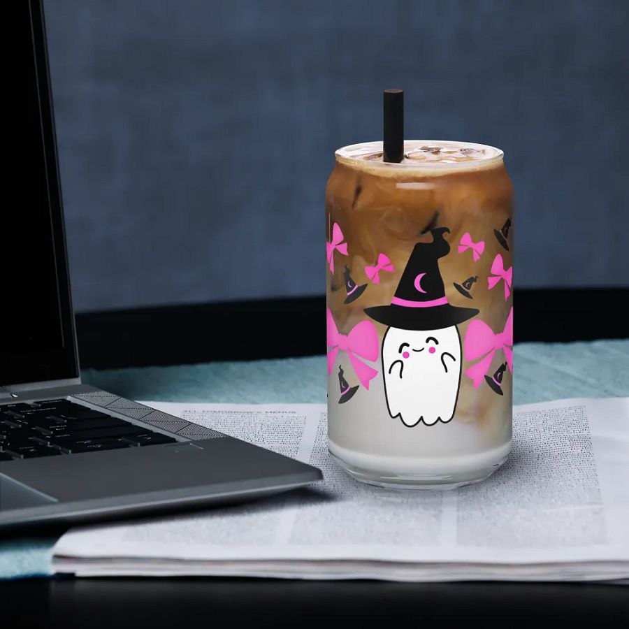 Coquette Spooky Ghost Glass Tumbler product image (6)