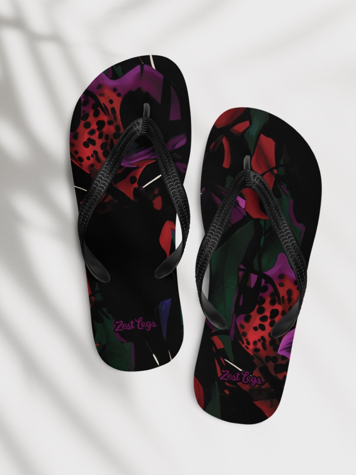Flip flops "Blosoom At Midnight" product image (1)