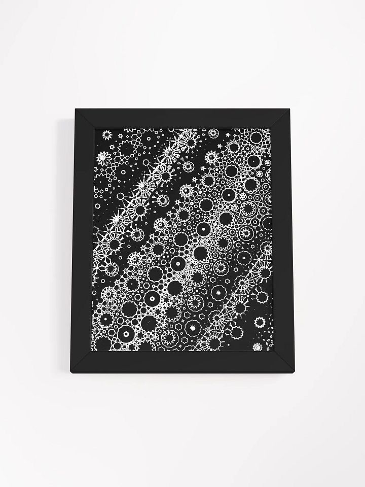 Elegant Metamorphosis, Black and White Wood Framed Matte Poster product image (4)